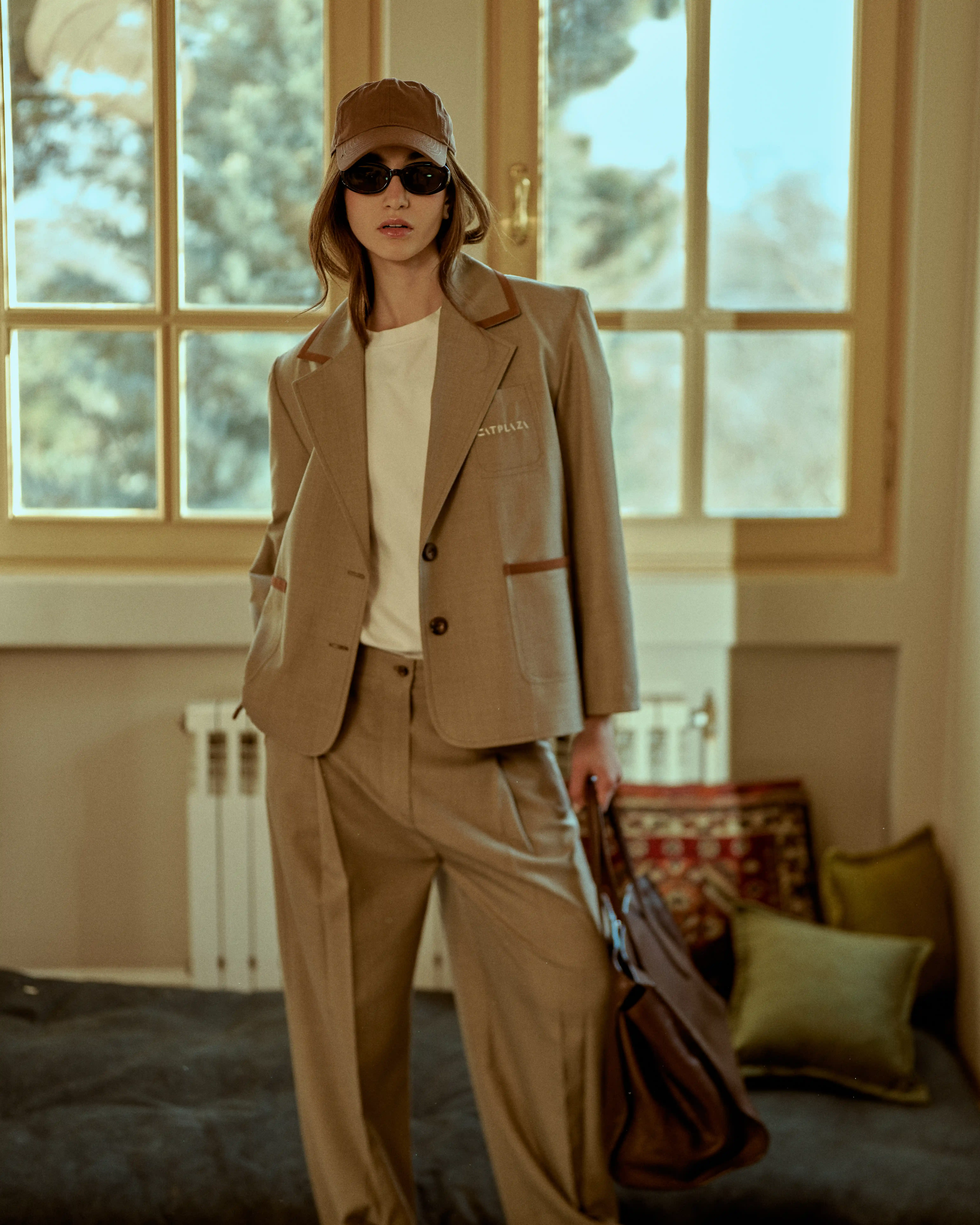 شلوار فاستوني با چرم دوزي